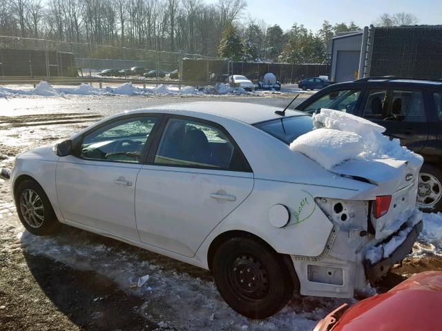 KNAFU4A20A5850718 - 2010 KIA FORTE EX WHITE photo 3