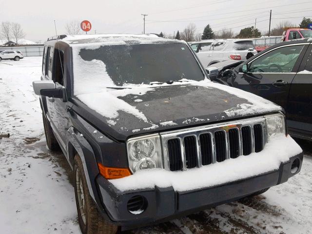 1J8HG48K96C123498 - 2006 JEEP COMMANDER BLACK photo 1