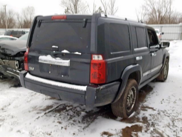 1J8HG48K96C123498 - 2006 JEEP COMMANDER BLACK photo 4