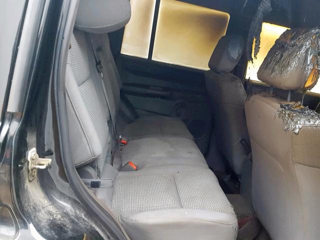 1J8HG48K96C123498 - 2006 JEEP COMMANDER BLACK photo 6