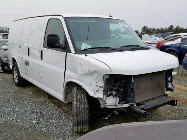 1GCSGAFX6E1189477 - 2014 CHEVROLET EXPRESS G1 WHITE photo 1