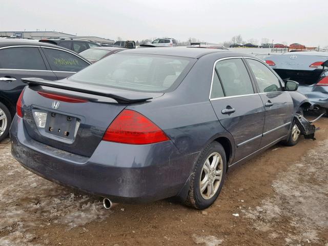 1HGCM56766A093680 - 2006 HONDA ACCORD EX BLUE photo 4