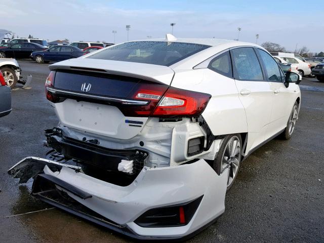 JHMZC5F37JC006437 - 2018 HONDA CLARITY TO WHITE photo 4