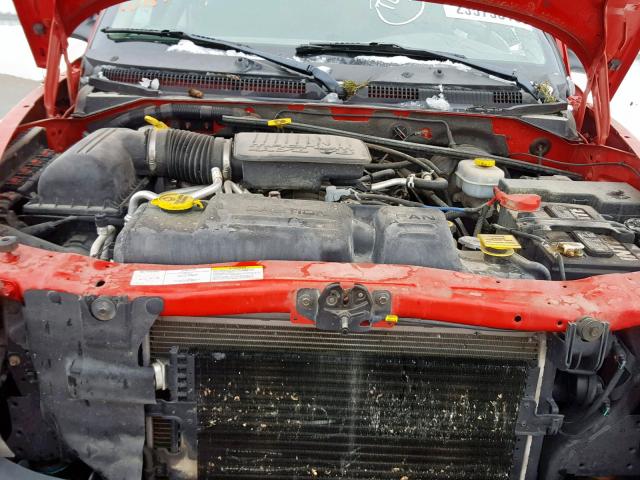 1D7GL32N14S674724 - 2004 DODGE DAKOTA SPO RED photo 7