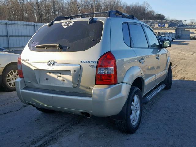 KM8JN72DX8U908423 - 2008 HYUNDAI TUCSON SE GOLD photo 4