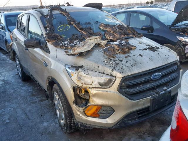 1FMCU0F7XHUA86052 - 2017 FORD ESCAPE S GOLD photo 1