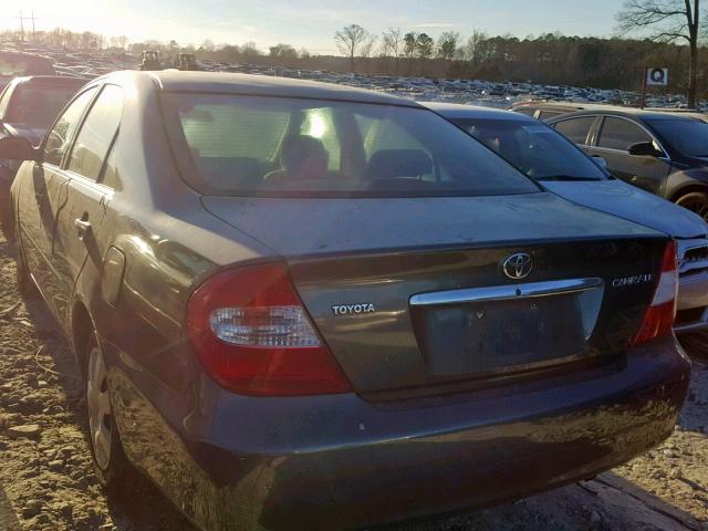 4T1BE32KX2U554261 - 2002 TOYOTA CAMRY LE Mavi foto 3