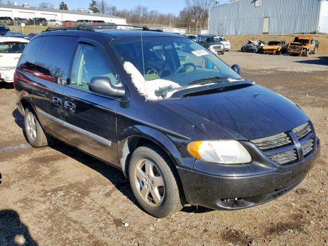 1D4GP45R35B234267 - 2005 DODGE CARAVAN SX BLACK photo 1