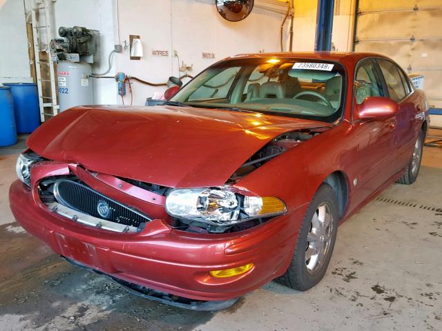 1G4HR54K25U163701 - 2005 BUICK LESABRE LI RED photo 2