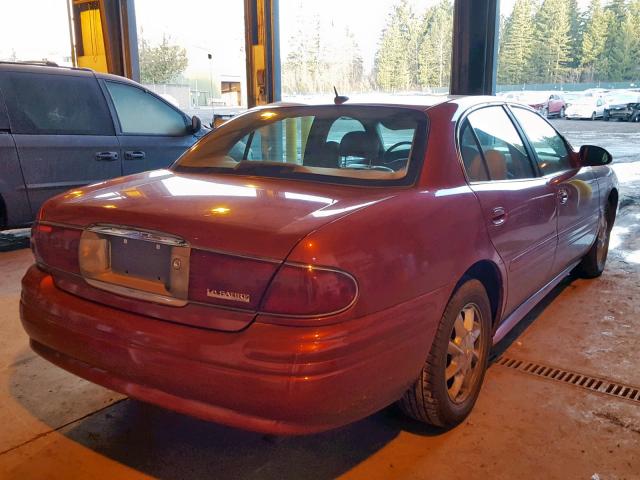 1G4HR54K25U163701 - 2005 BUICK LESABRE LI RED photo 4