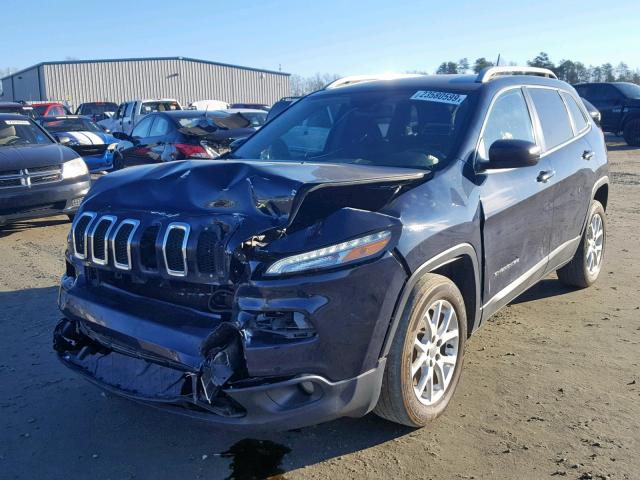 1C4PJLCB4GW201238 - 2016 JEEP CHEROKEE L BLUE photo 2