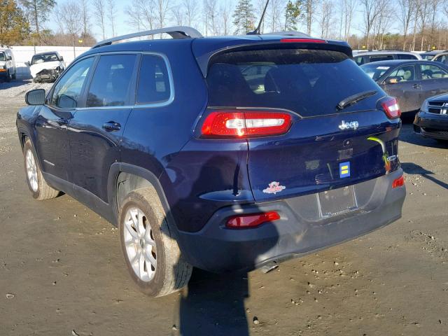 1C4PJLCB4GW201238 - 2016 JEEP CHEROKEE L BLUE photo 3