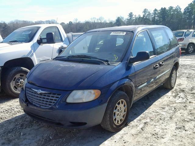 1C4GJ25B01B186159 - 2001 CHRYSLER VOYAGER BLUE photo 2