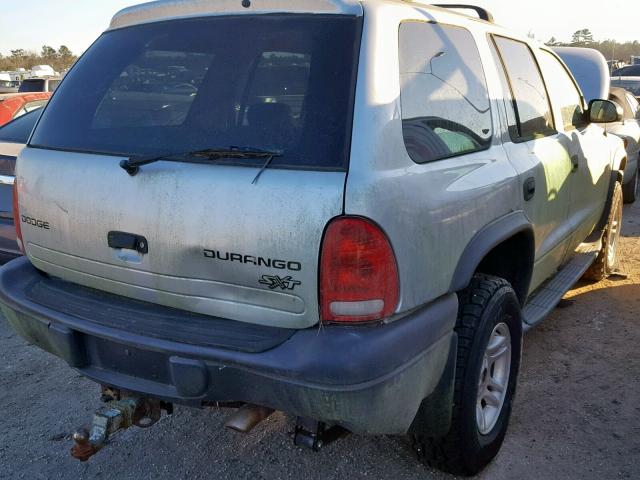 1D4HS38N23F558631 - 2003 DODGE DURANGO SP SILVER photo 4