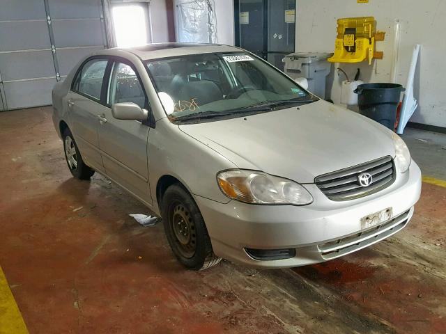 2T1BR32E63C108075 - 2003 TOYOTA COROLLA CE SILVER photo 1