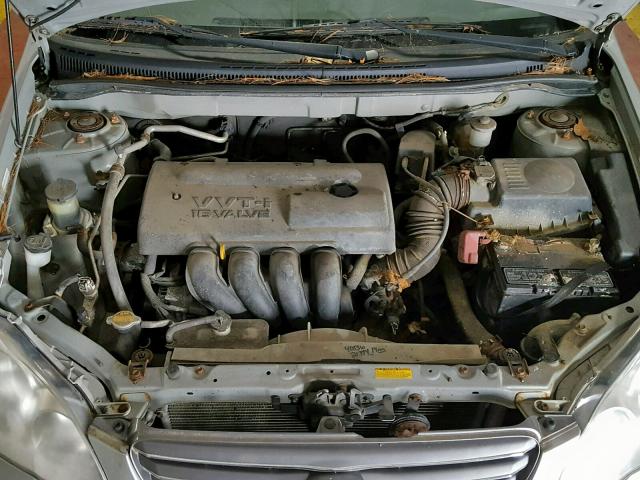 2T1BR32E63C108075 - 2003 TOYOTA COROLLA CE SILVER photo 7