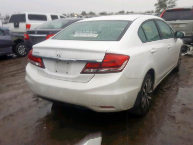 19XFB2F91FE240356 - 2015 HONDA CIVIC EXL WHITE photo 4