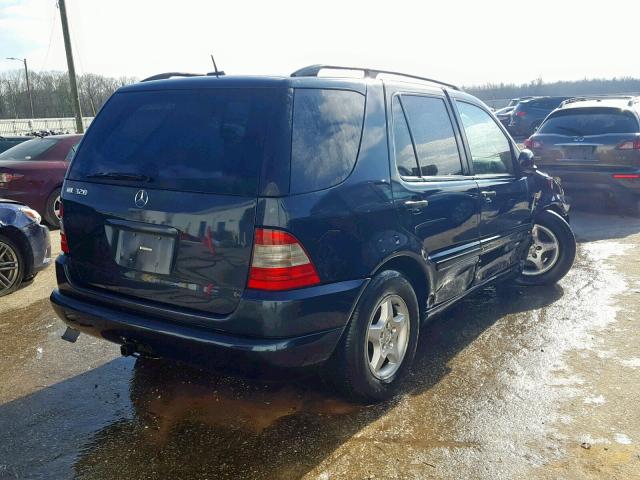 4JGAB54E91A248773 - 2001 MERCEDES-BENZ ML 320 BLUE photo 4