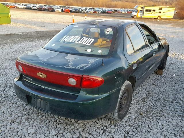 1G1JF52F847373990 - 2004 CHEVROLET CAVALIER L GREEN photo 4