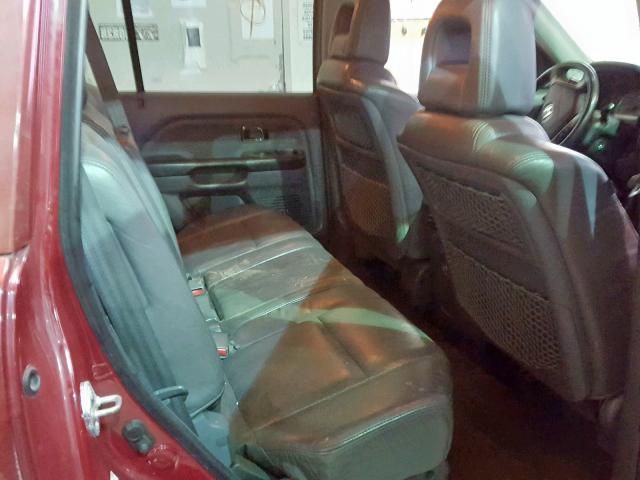 2HKYF18563H582927 - 2003 HONDA PILOT EXL MAROON photo 6