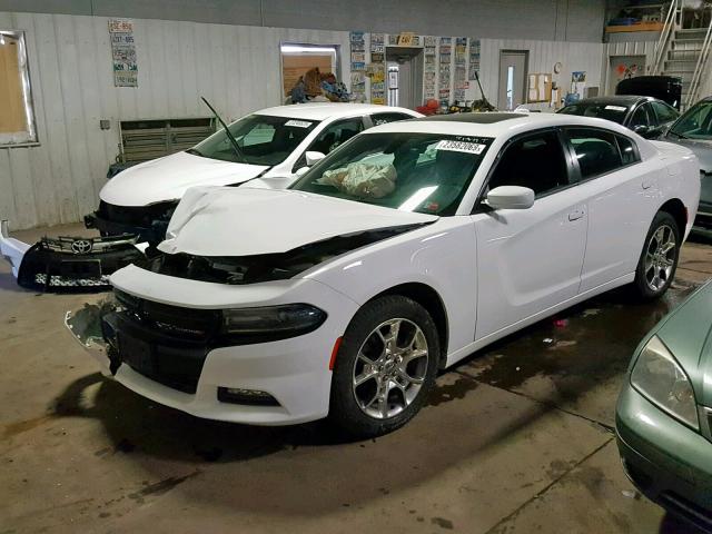 2C3CDXJG5GH319569 - 2016 DODGE CHARGER SX WHITE photo 2