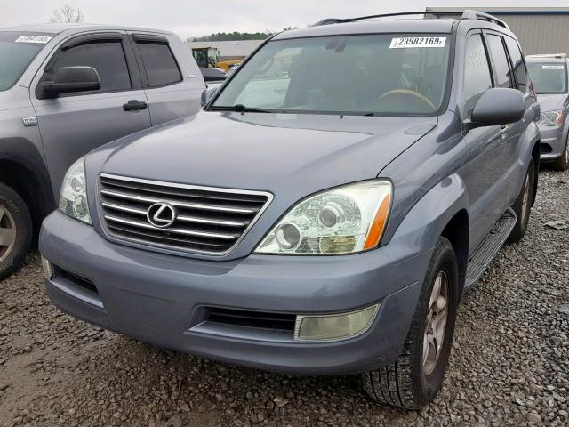 JTJBT20X630017945 - 2003 LEXUS GX 470 BLUE photo 2