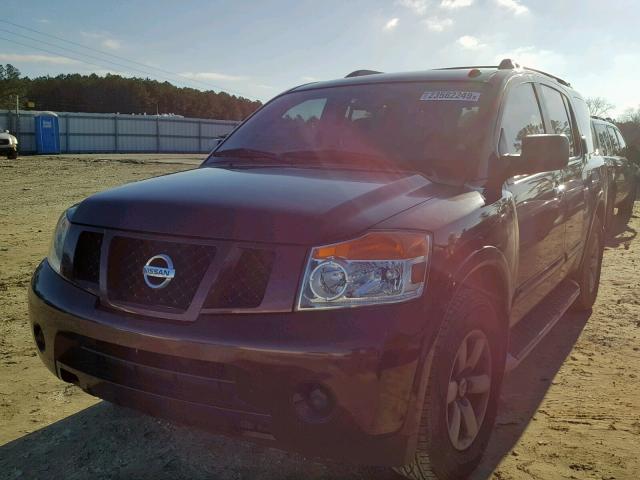 5N1BA0ND1EN601506 - 2014 NISSAN ARMADA SV MAROON photo 2