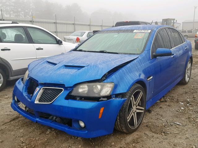 6G2EC57Y99L204143 - 2009 PONTIAC G8 GT BLUE photo 2