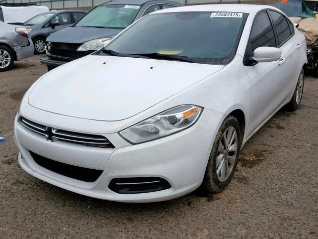 1C3CDFDH8ED861712 - 2014 DODGE DART SE AE WHITE photo 2