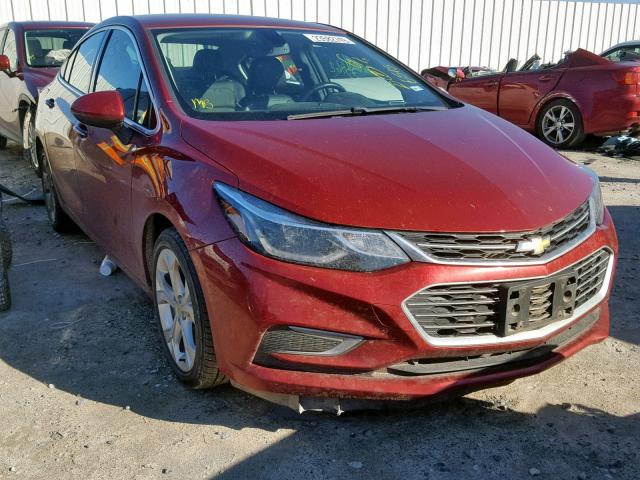 1G1BF5SM0H7183917 - 2017 CHEVROLET CRUZE PREM MAROON photo 1