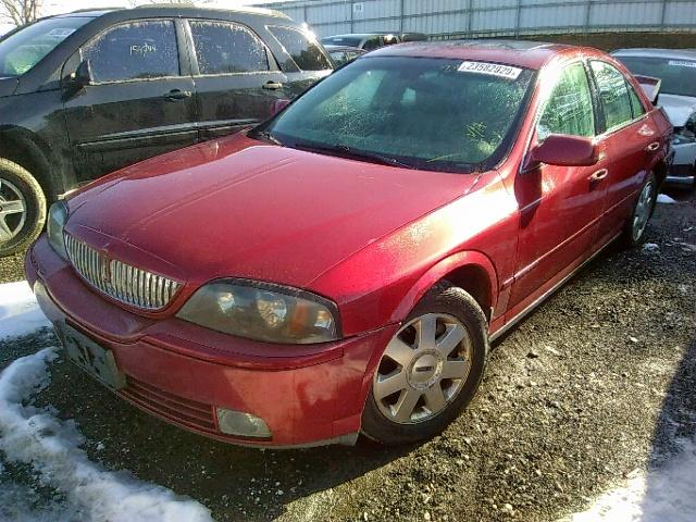 1LNHM86SX4Y681303 - 2004 LINCOLN LS RED photo 2