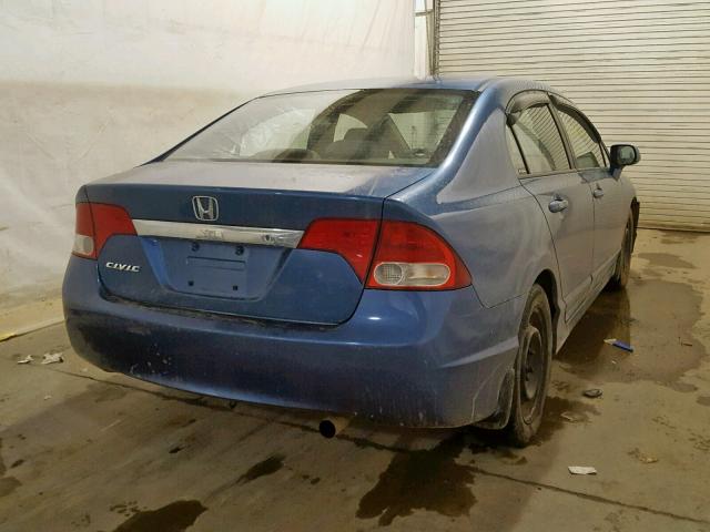 19XFA1F52BE000785 - 2011 HONDA CIVIC LX BLUE photo 4