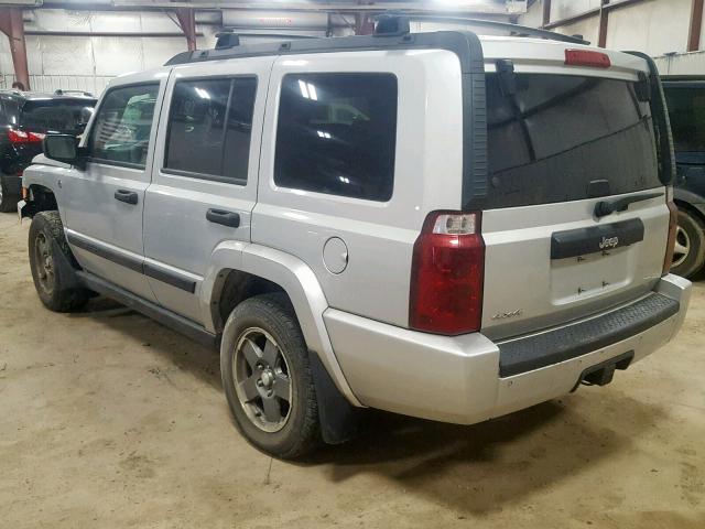 1J8HG48N26C230645 - 2006 JEEP COMMANDER SILVER photo 3