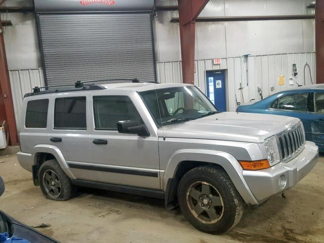 1J8HG48N26C230645 - 2006 JEEP COMMANDER SILVER photo 9