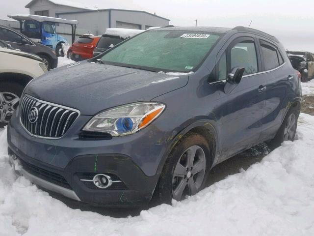 KL4CJCSBXEB784588 - 2014 BUICK ENCORE GRAY photo 2