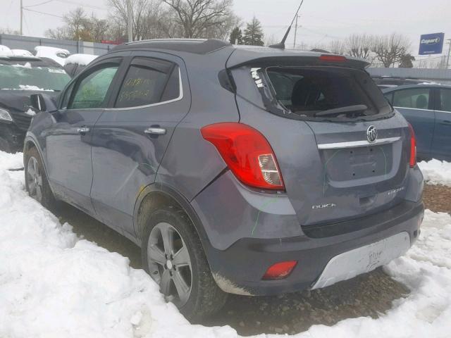 KL4CJCSBXEB784588 - 2014 BUICK ENCORE GRAY photo 3