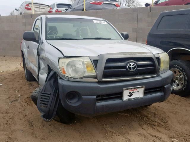 5TENX22N16Z219032 - 2006 TOYOTA TACOMA SILVER photo 1