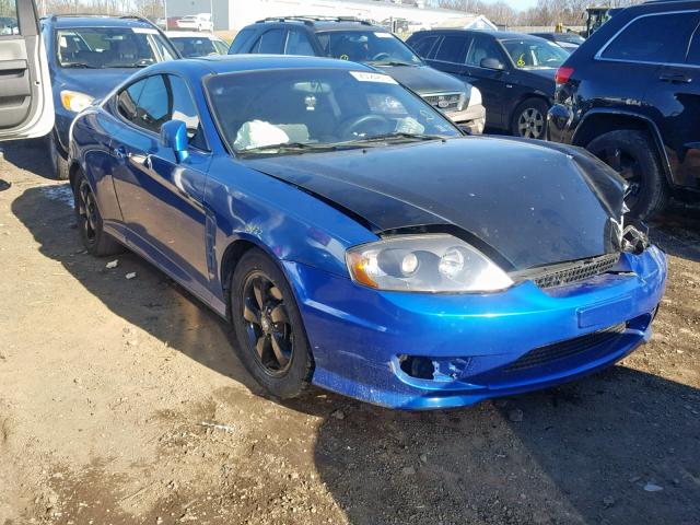 KMHHM65D15U153858 - 2005 HYUNDAI TIBURON BLUE photo 1