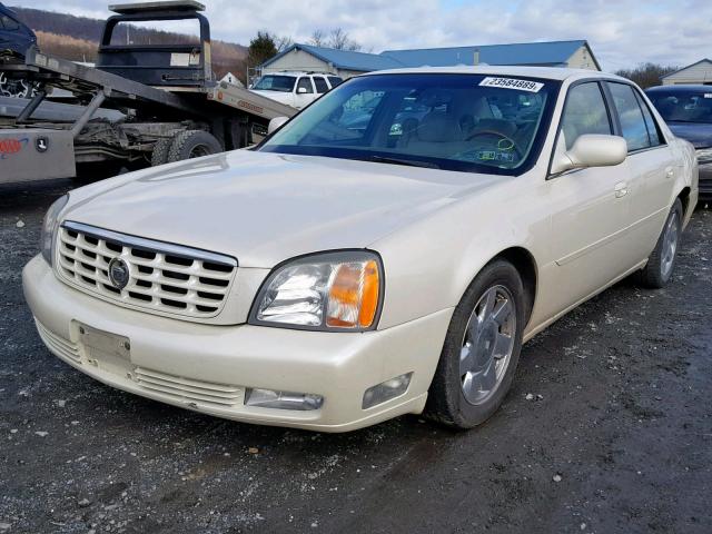 1G6KF57951U234527 - 2001 CADILLAC DEVILLE DT WHITE photo 2