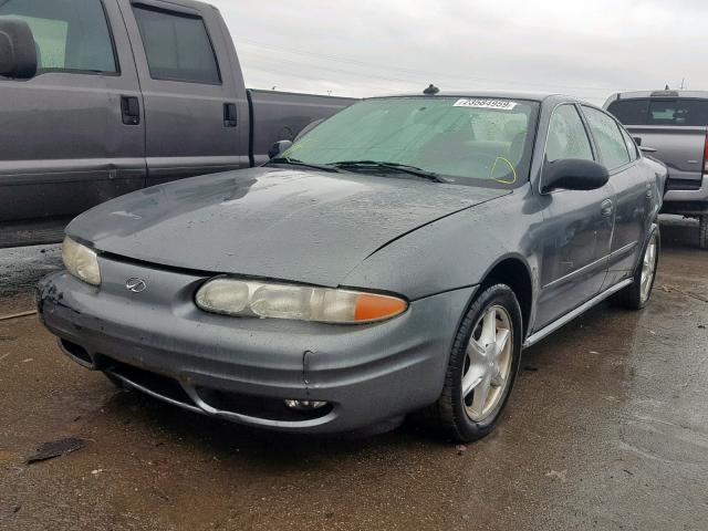 1G3NL52EX4C233696 - 2004 OLDSMOBILE ALERO GL GRAY photo 2