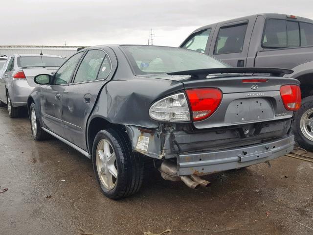 1G3NL52EX4C233696 - 2004 OLDSMOBILE ALERO GL GRAY photo 3