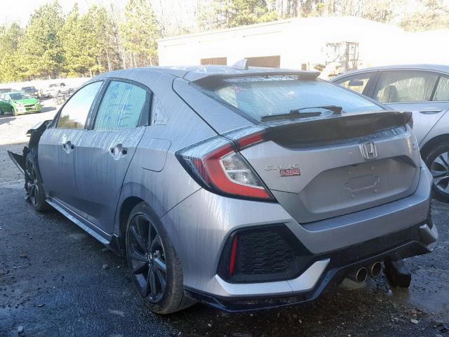 SHHFK7H91JU207188 - 2018 HONDA CIVIC SPOR SILVER photo 3