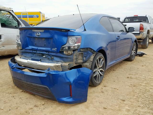 JTKJF5C70GJ020089 - 2016 TOYOTA SCION TC BLUE photo 4