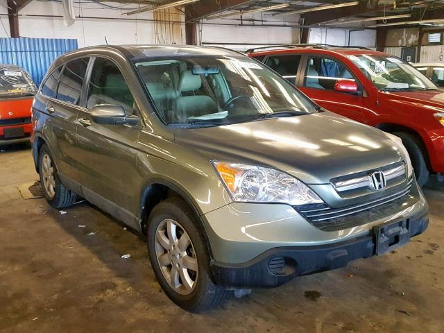 JHLRE48737C012351 - 2007 HONDA CR-V EXL GREEN photo 1