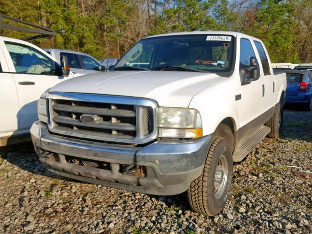 1FTNW21L43EA75025 - 2003 FORD F250 SUPER WHITE photo 2