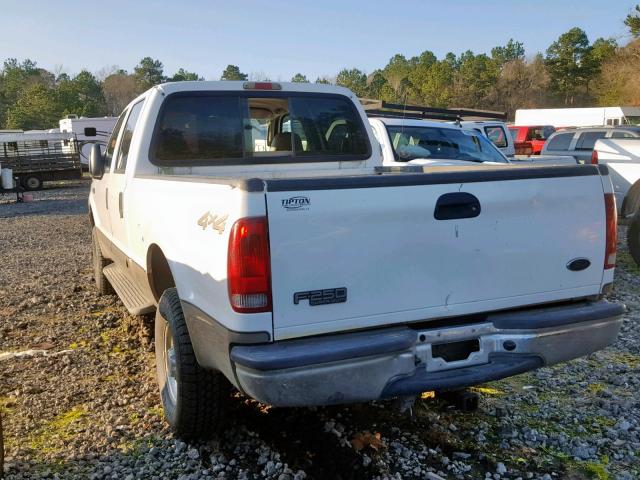 1FTNW21L43EA75025 - 2003 FORD F250 SUPER WHITE photo 3