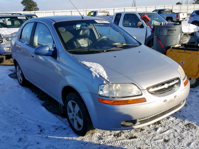 KL1TD56696B640285 - 2006 CHEVROLET AVEO BASE Gümüş foto 1