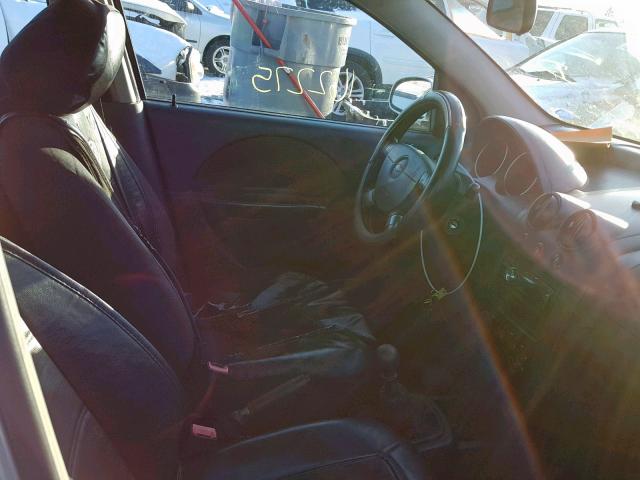 KL1TD56696B640285 - 2006 CHEVROLET AVEO BASE Gümüş foto 5