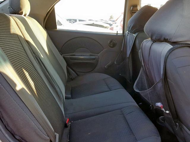 KL1TD56696B640285 - 2006 CHEVROLET AVEO BASE Gümüş foto 6