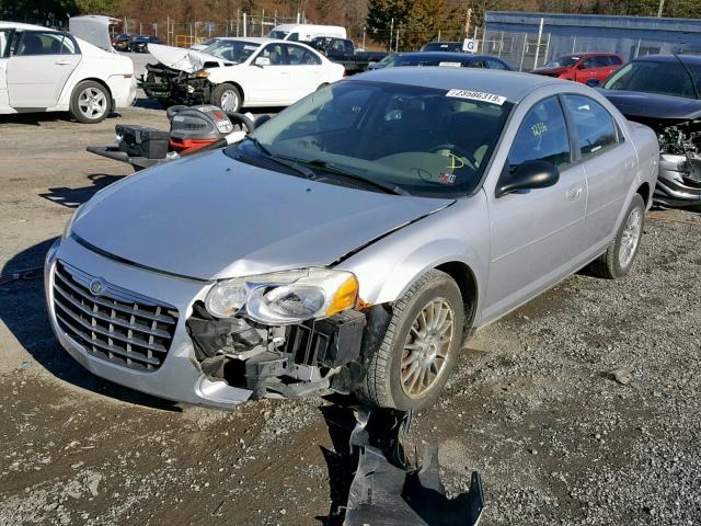 1C3EL46X94N184909 - 2004 CHRYSLER SEBRING LX SILVER photo 2